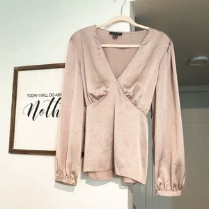 Satin Blouse in Pink